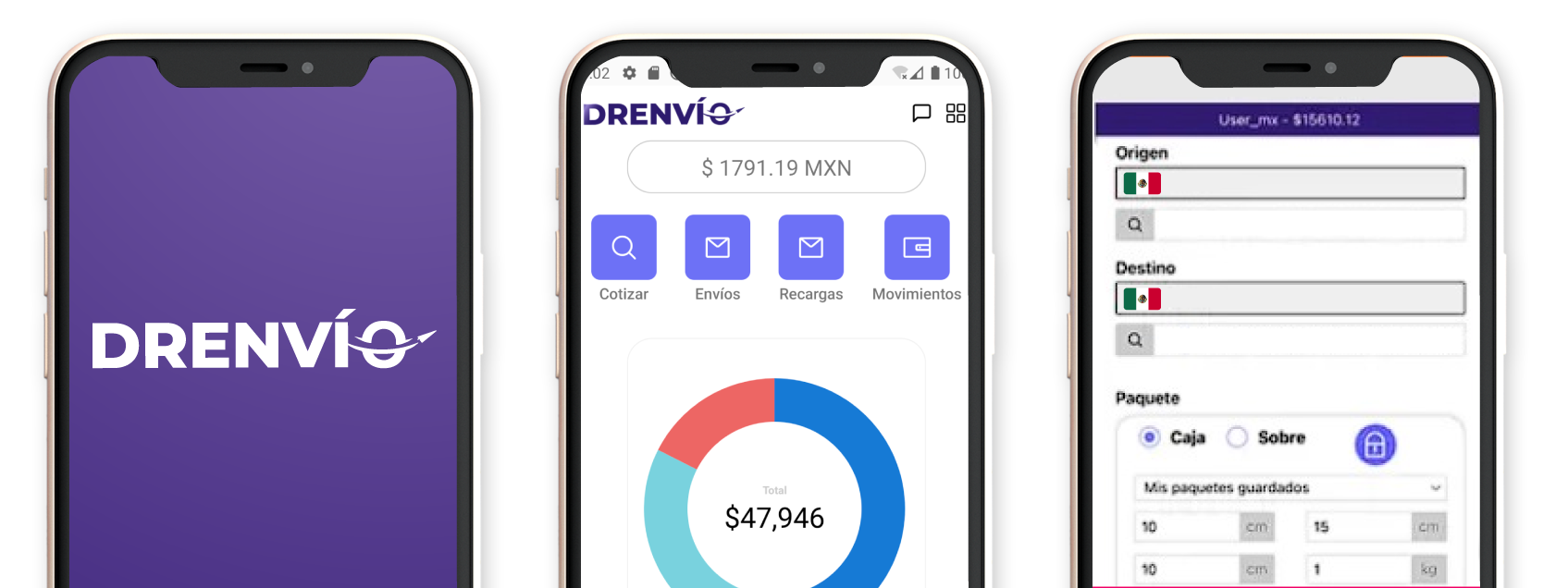 Descarga la app de DrEnvio para IOS y Android